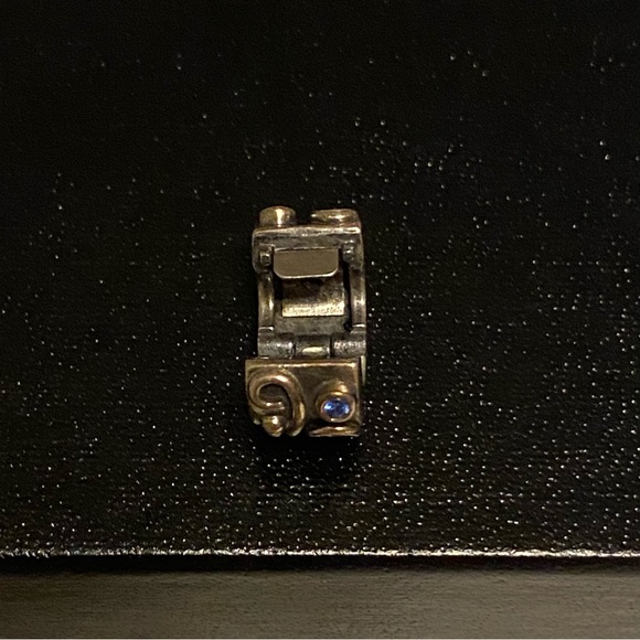 Pandora Silver Blue Clip Charm - Picture 6 of 9